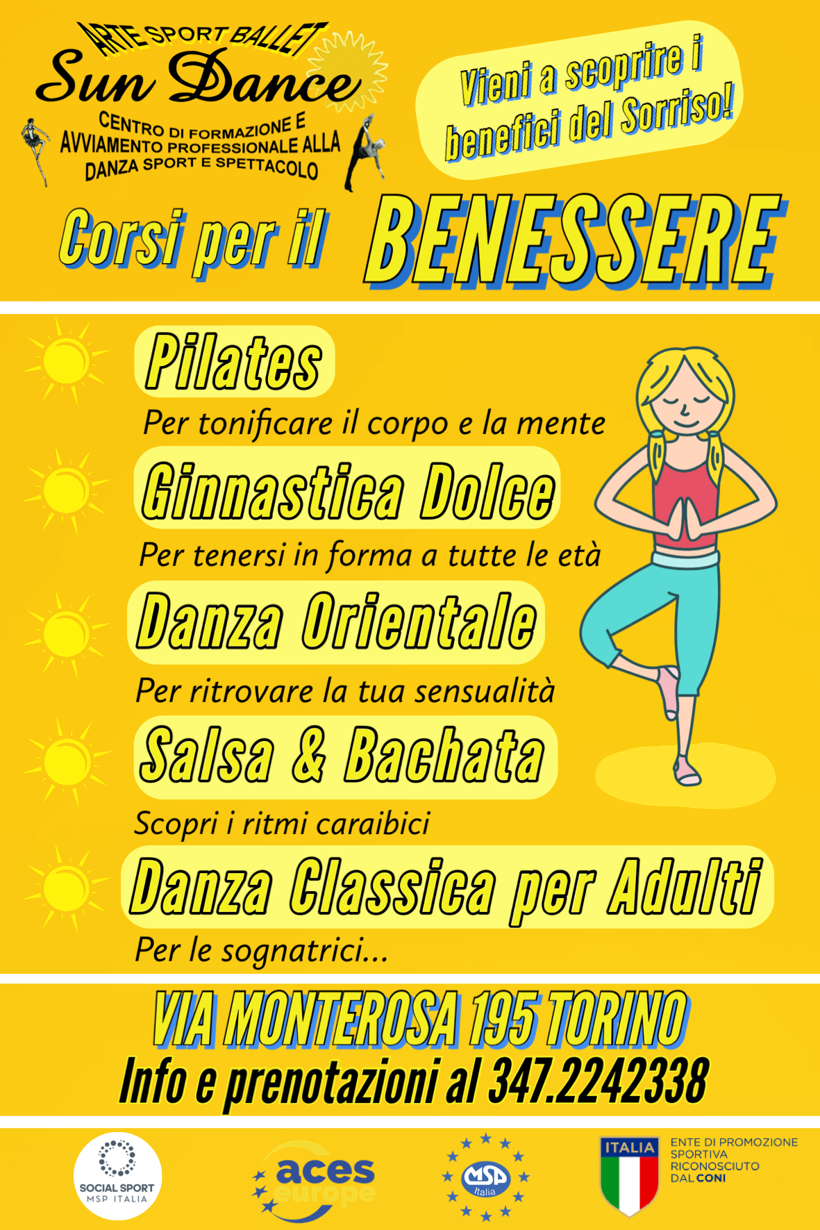 CORSI DI GINNASTICA e FITNESS - Scuola SunDance a Torino -